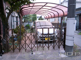 のカーゲート トリップゲート PB型 ノンレール 片開き 32S 施工例