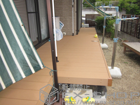 のウッドデッキ リウッドデッキ200 異型 施工例