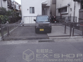 のカーゲート ワイドオーバードアS2型 手動式+ワイドオーバードアS2型用 開戸セット 施工例