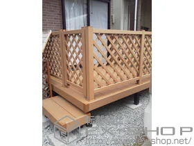 YKKAP�̃E�b�h�f�b�L ���E�b�h�f�b�L200�{�Ɨ��X�e�b�v�{���E�b�h���2�^�{���E�b�h�f�b�L�t�F���X2�^ �{�H��