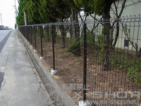 のフェンス・柵 メッシュフェンス G10 施工例