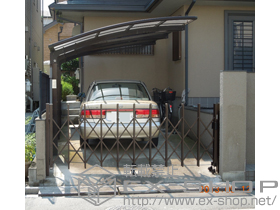 のカーゲート トリップゲート PA型 ノンレール 片開き 施工例