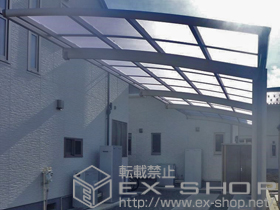 のカーポート レイナポートグラン 縦連棟　積雪〜20cm対応+レイナポートグラン 着脱式サポート 施工例