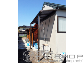 のテラス屋根 パワーアルファ L型 テラスタイプ 単体 積雪〜30cm対応 施工例