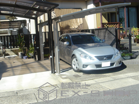 のカーポート カーブポートシグマIII 積雪〜20cm対応 施工例