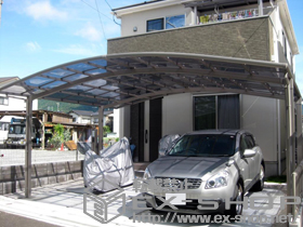 のカーポート カーブポートシグマIII ワイド 積雪〜20cm対応 施工例