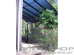 のテラス屋根 ライザーテラスII R型 テラスタイプ 単体 積雪〜20cm対応 施工例