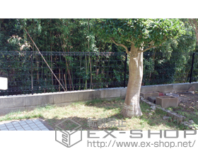 のフェンス・柵 ハイグリッドフェンスUF8型 フリーポールタイプ 施工例