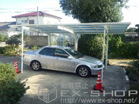 のカーポート レイナポートグランZ　積雪〜20cm対応＋着脱式サポート柱＋屋根ふき材補強部品 施工例