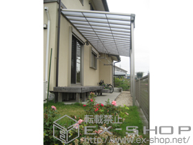 のテラス屋根 パワーアルファ F型 テラスタイプ 連棟 積雪〜30cm対応 施工例