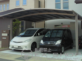 のカーポート カーブポートシグマIII ワイド 積雪〜20cm対応 施工例