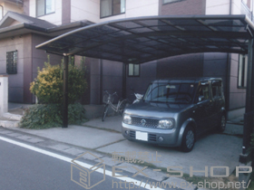 のカーポート カーブポートシグマIII ワイド 積雪〜20cm対応 施工例