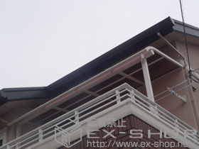 のバルコニー・ベランダ屋根 ヴェクターテラス R型 屋根タイプ 単体 積雪〜20cm対応 施工例