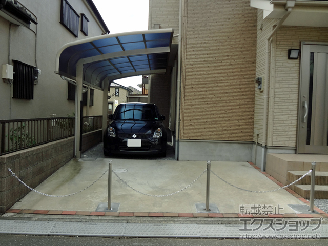 のカーゲート スペースガード(車止め) S48型 施工例