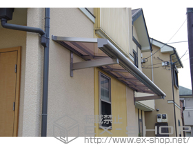 のバルコニー・ベランダ屋根 ライザーテラスII F型 ルーフタイプ 単体 積雪〜20cm対応 施工例