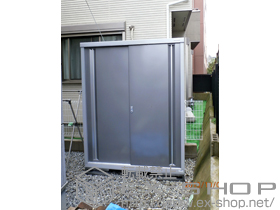 の物置・屋外倉庫 シンプリー 一般型 長もの収納タイプ (MJN-157EP) 施工例