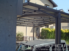 のカーポート カーブポートシグマIII ワイド 積雪〜20cm対応 施工例