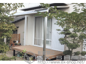 のテラス屋根 ヴェクターテラス R型 テラスタイプ 単体 積雪〜20cm対応 施工例