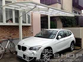 のカーポート レイナポートREグラン 前下がり積雪〜20cm対応 施工例