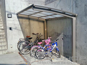 のサイクルポート・駐輪場 カーブポートシグマIII ミニ 積雪〜20cm対応 施工例