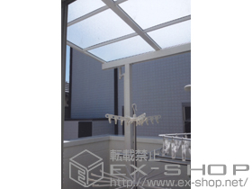 のバルコニー・ベランダ屋根 ライザーテラスII F型 屋根タイプ 単体 積雪〜20cm対応 施工例