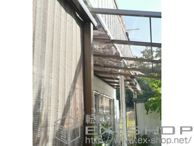 のテラス屋根 ライザーテラスII F型 テラスタイプ 単体 積雪〜20cm対応 施工例