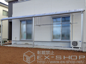 のテラス屋根 プレシオステラス R型 テラスタイプ 連棟　積雪〜20cm対応 施工例