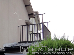 のバルコニー ビューステージHスタイル 縦太格子 単体 屋根置き式 施工例