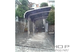 のカーポート フリーポートIII 600タイプ 延長 積雪〜20cm対応+コンセントフレーム H06 施工例