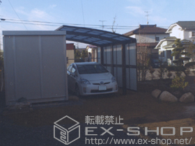 のカーポート レイナポートグラン　積雪〜20cm対応+レイナポートグランサイドパネル 施工例