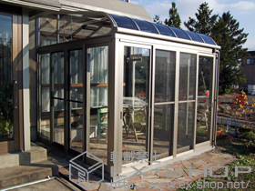 のテラス囲い・サンルーム ほせるんですII R型 1500 床納まり 積雪〜50cm対応 施工例