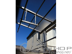 のバルコニー・ベランダ屋根 ヴェクターテラス F型 屋根タイプ 単体 積雪〜20cm対応 施工例