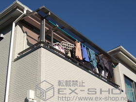 のバルコニー・ベランダ屋根 ライザーテラスII F型 屋根タイプ 単体 積雪〜20cm対応 施工例