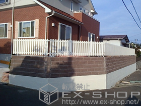 のフェンス・柵 レスティンフェンス7型　自由柱施工 施工例