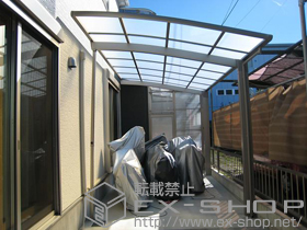 のカーポート カーブポートシグマIII 積雪〜20cm対応＋着脱式サポート柱 ロング柱23用 1本入り 施工例