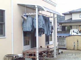 のテラス屋根 ライザーテラスII R型 テラスタイプ 単体 積雪〜20cm対応 施工例