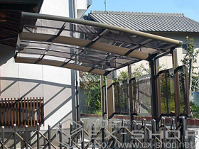 のカーポート カーブポートシグマIII 積雪〜20cm対応＋カーブポートシグマIII サイドパネル 1段 施工例