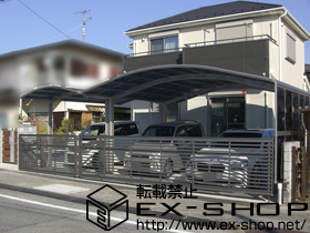 のカーゲート ワイドオーバードアS3型 電動式 ＜2モーター仕様＞ 施工例