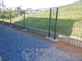 のフェンス・柵 イーネットフェンス1F型 自由柱タイプ 施工例