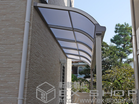 のテラス屋根 ライザーテラスII R型 テラスタイプ 単体 積雪〜20cm対応 施工例