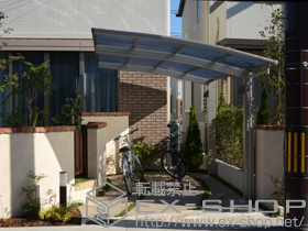 のカーポート レイナポートグラン＋レイナポートグラン用 水平式物干し 2本入り 施工例