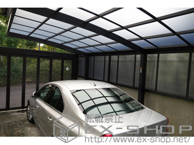 のカーポート レイナポートグラン 延長　積雪〜20cm対応＋レイナポートグラン サイドパネル 施工例