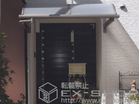 のバルコニー・ベランダ屋根 ライザーテラスII R型 ルーフタイプ 単体 積雪〜20cm対応 施工例