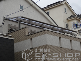 のバルコニー・ベランダ屋根 ライザーテラスII F型 屋根タイプ 単体 積雪〜20cm対応 施工例