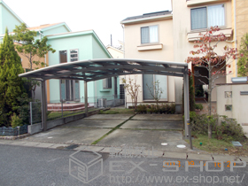 のカーポート カーブポートシグマIII ワイド 積雪〜20cm対応 施工例