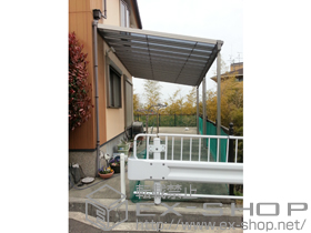 のテラス屋根 ライザーテラスII F型 テラスタイプ 単体 積雪〜20cm対応 施工例