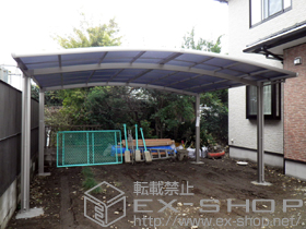 のカーポート カーブポートシグマIII ワイド 積雪〜20cm対応 施工例