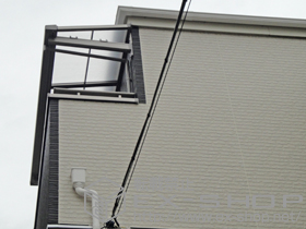 のテラス屋根 ライザーテラスII F型 ルーフタイプ 単体 積雪〜20cm対応 施工例