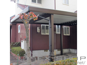 のカーポート ジーポートneo 積雪100cmＡタイプ 角柱4本 積雪〜100cm対応 施工例