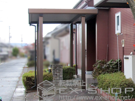 のカーポート ジーポートneo 積雪100cmＡタイプ 角柱4本 積雪〜100cm対応 施工例